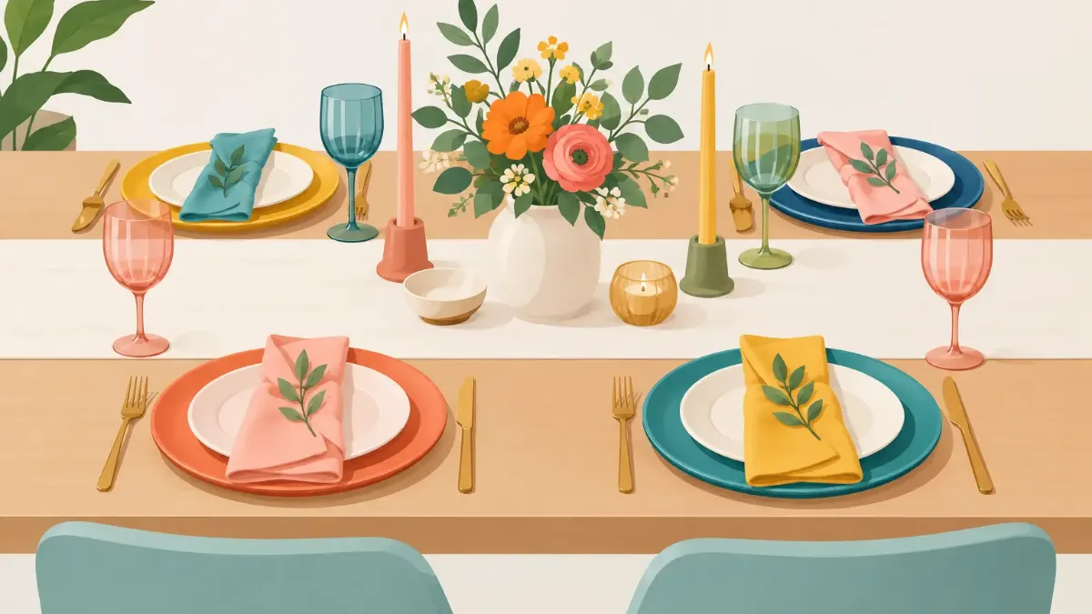 Colorful Table Setting Ideas That Feel Curated