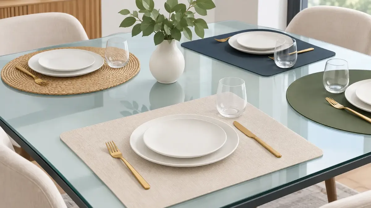 Glass Table Placemat Options That Look Refined