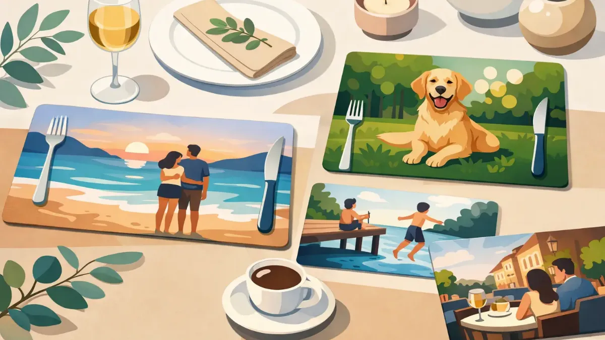 Personalized Photo Placemats That Set the Tone