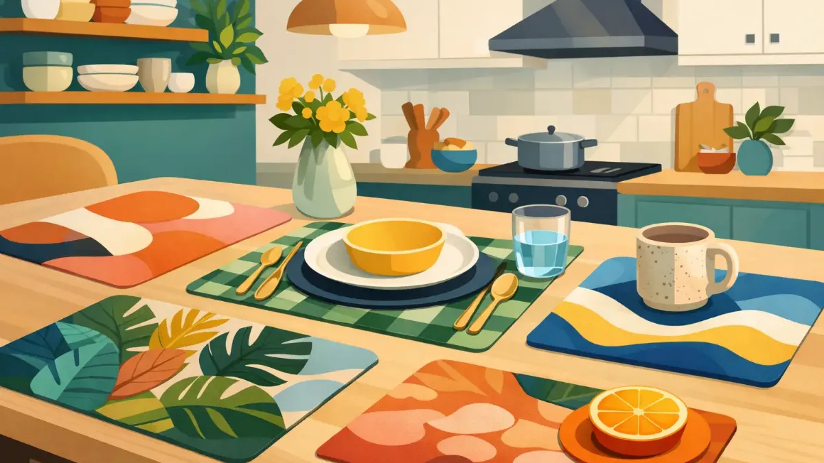 Placemats for a Colorful Kitchen That Feel Curated