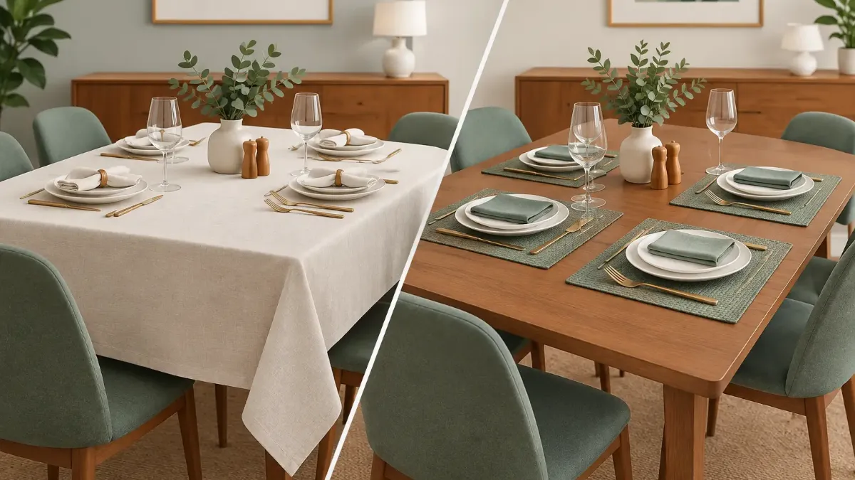 Table Linens Versus Placemats for Stylish Dining